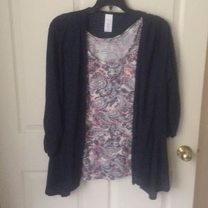 Tank and cardigan combo